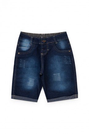 Bermuda Jeans Infantil Escuro