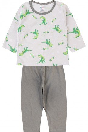pijama menino infantil piradinhos inverno branco