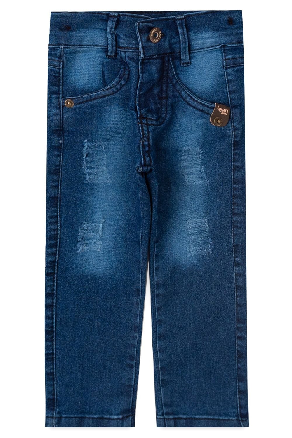 Calça Jeans Feminina Básica Cintura Alta com Cinto Faixa - Atacado 44.