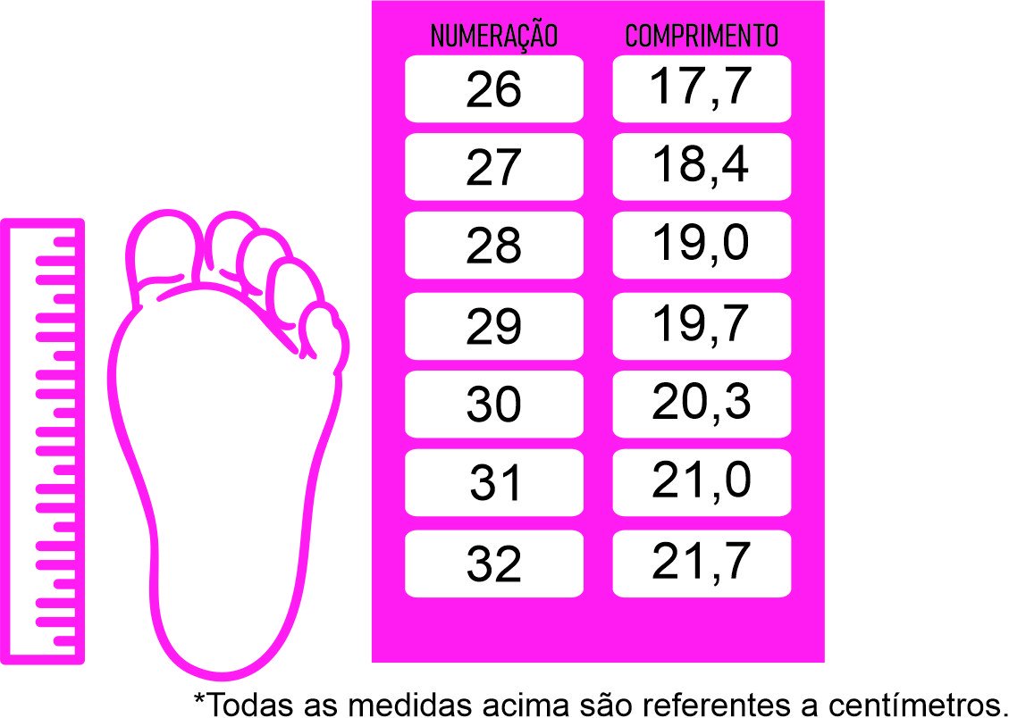 Numero sales sapato infantil