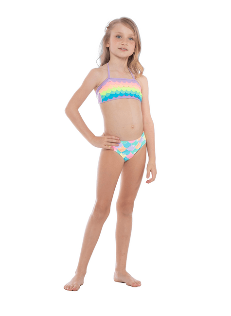 Kit Conjunto Biquíni Infantil Menina Princesa Sereia Praia